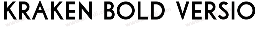 Kraken Bold Version字体转换